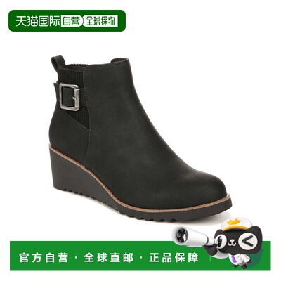自营LifeStride Zayne I6550S1001 Boot Womens Black Wedge Heel