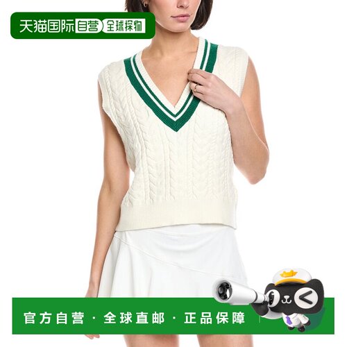 自营Beyond Yoga The Cable Knit Vest - white 美国奥莱直发背心