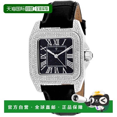 自营Christian Van Sant Women's Radieuse Black Rectangle 41mm