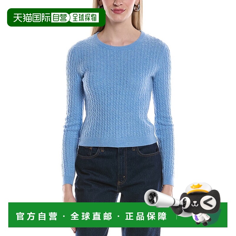 自营philosophy Baby Cable Cashmere Sweater - blue 美国奥莱直