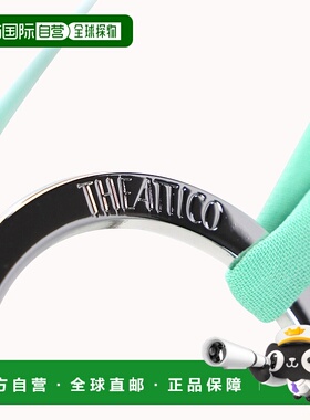 自营 the atticoAttico Strappy Midi绿色粘胶绿连衣裙 美国奥莱