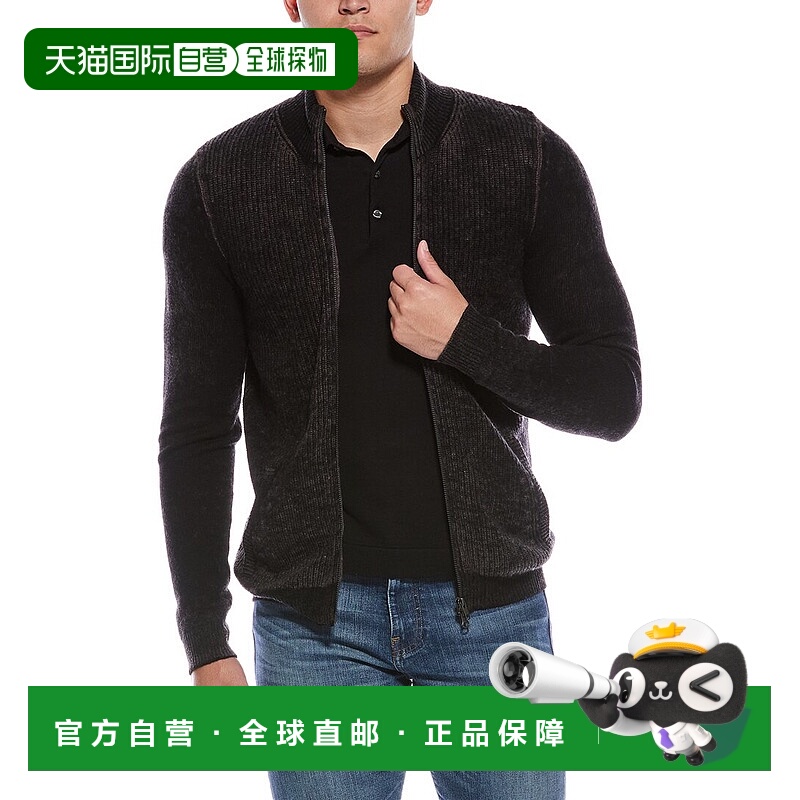 自营Autumn Cashmere Wool & Cashmere-Blend Mock Neck Cardigan