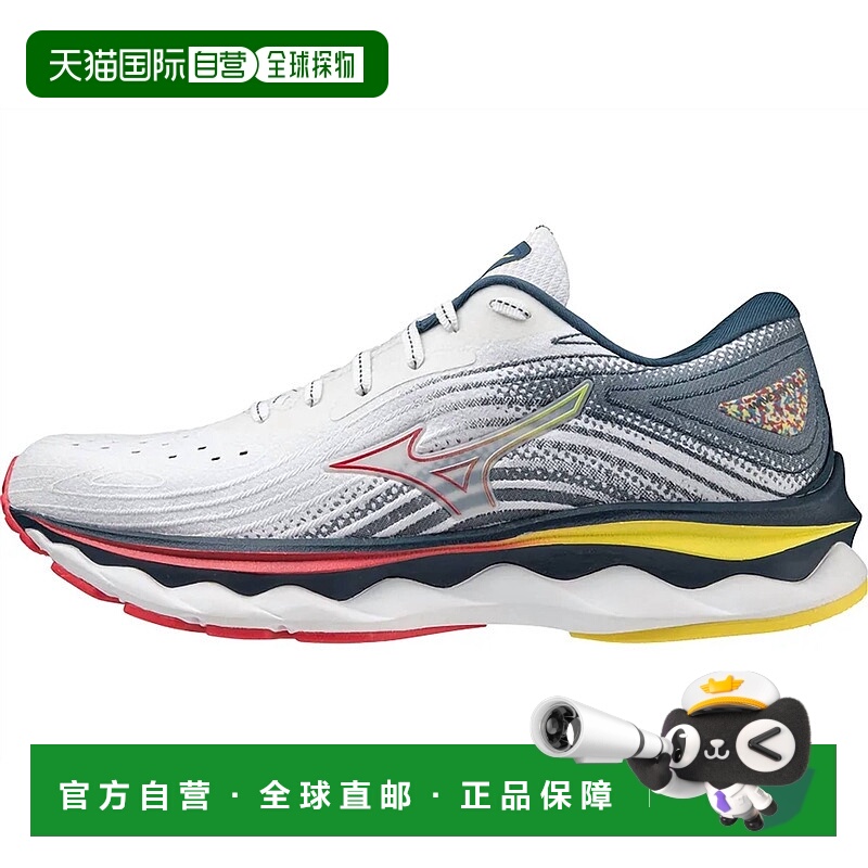 自营 Mizuno美津浓女士运动休闲鞋Wave Sky 6舒适缓震 美国奥莱直