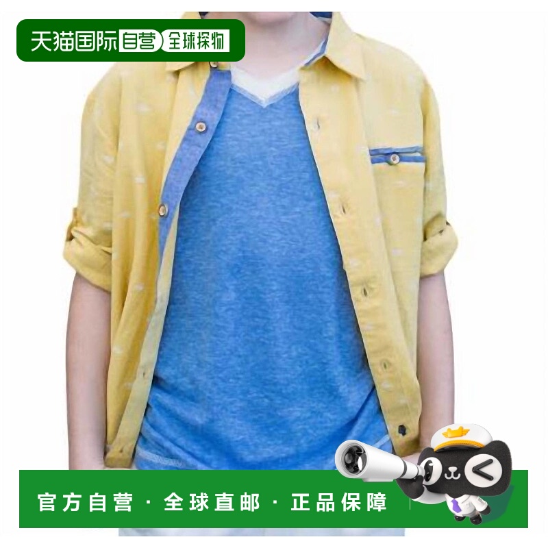 自营 fore男孩黄色鳄鱼皮衬衫 - yellow gator 美国奥莱直发