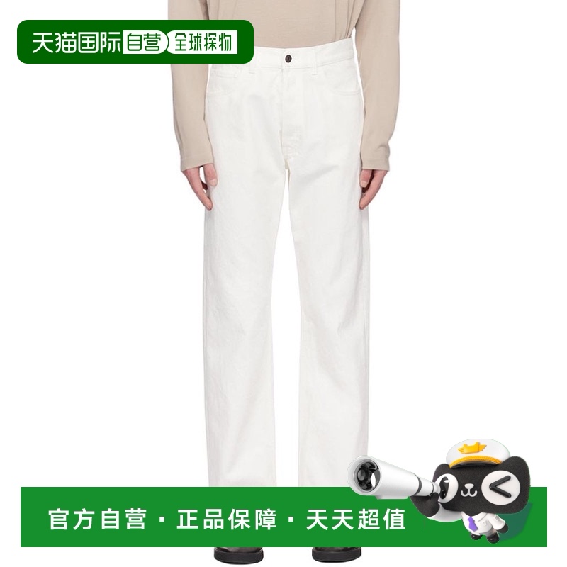 【美国直邮】The Row|白色 Burt 牛仔裤男装