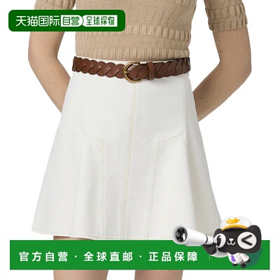 自营Paige Adaline Mini Skirt - white 美国奥莱直发半身裙短裙
