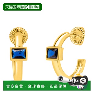 自营Bruno Magli Felecia Gold Earrings, Zaffiro - blue 美国奥