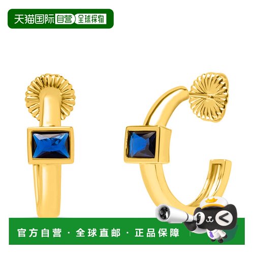 自营Bruno Magli Felecia Gold Earrings, Zaffiro - blue 美国奥