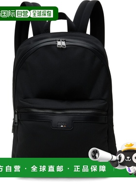 自营 潮奢 BOSS 波士 男士 黑色 Structured 双肩包 50536170新款