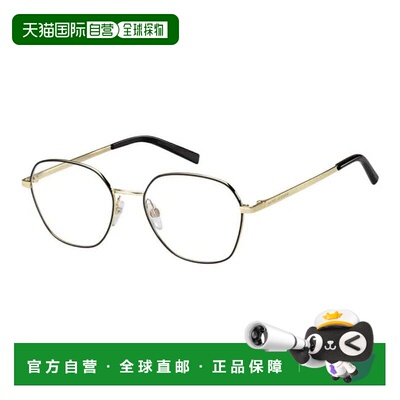 自营Marc Jacobs Eyeglasses Geometric Full Rim, Black Gold Fr