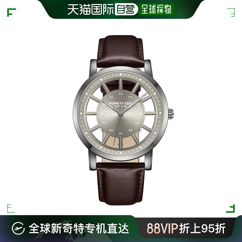 美国直邮kenneth cole 纽约男士 43 毫米石英手表 kcwga2270703