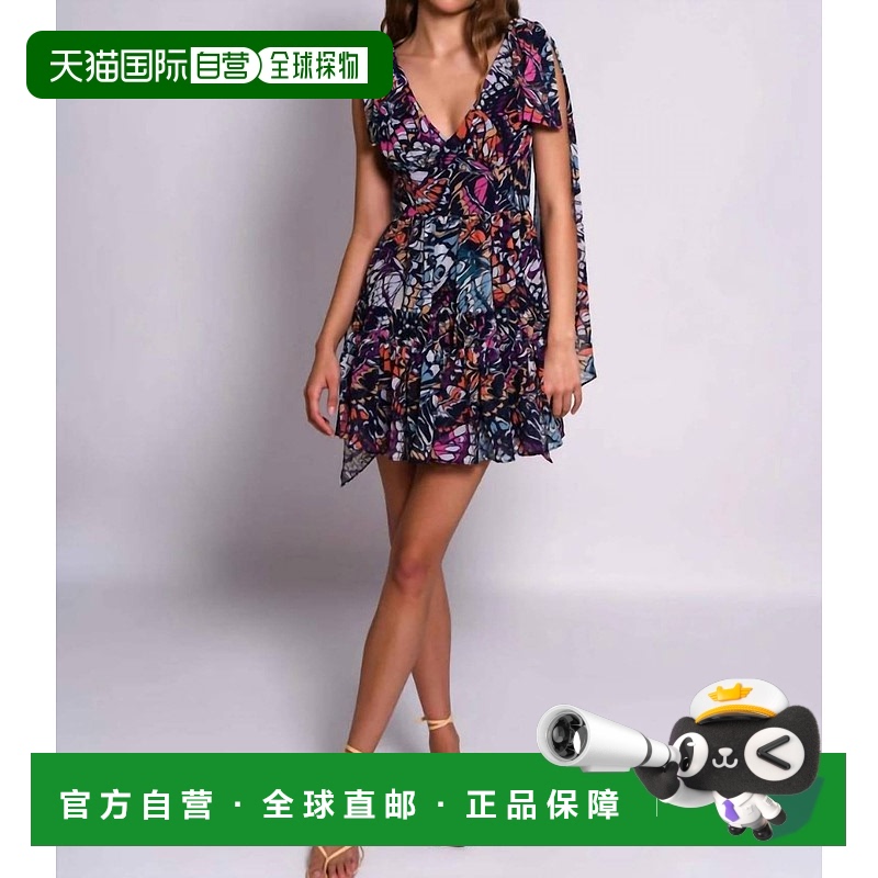 自营 hutch彩虹蝴蝶Irie修身迷你连衣裙-彩虹蝴蝶 美国奥莱直发