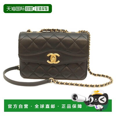 自营Chanel Leather Shoulder Bag (Pre-Owned) - black 美国奥莱