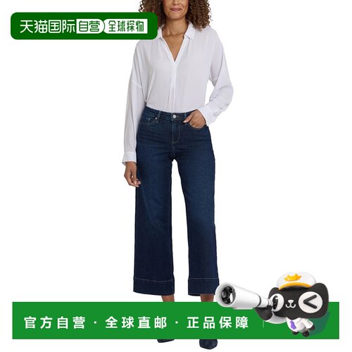 自营NYDJ Teresa Midnight Breeze阔腿牛仔裤-蓝色 美国奥莱直发