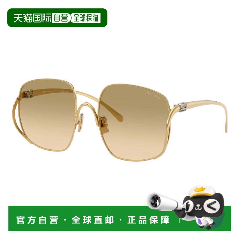 自营miu miuMUA57S 5AK20S金色/棕色渐变-金色 美国奥莱直发