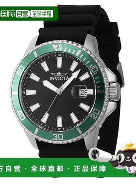 自营 Invicta 男式 45 毫米石英表 - 黑色 美国奥莱直发新款