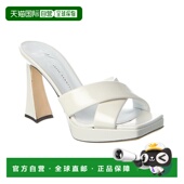 白色 自营Giuseppe 美国奥莱 皮革厚底凉鞋 Zanotti Stacee