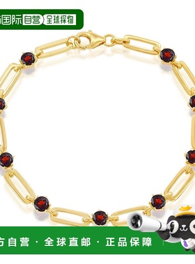 自营 simona纯银 5 毫米圆形回形针手链 - 红色 美国奥莱直发配饰