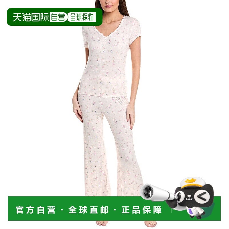自营Honeydew 2pc Good Times Pajama Set - white 美国奥莱直发