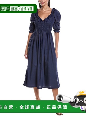 自营opto.p.t.Val Midi连衣裙-蓝色 美国奥莱直发