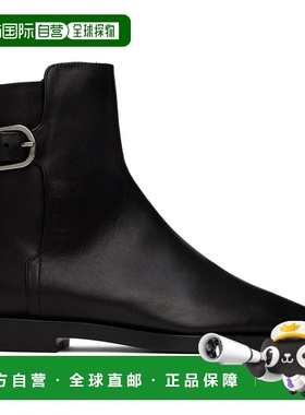 1h可退 香港直邮潮奢 TOTÊME 女士 黑色 The Belted 踝靴 241WAS1