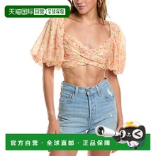 自营Rococo Sand Crop Top - Yellow 上衣性感美国直发奥莱