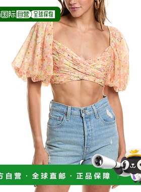 自营Rococo Sand Crop Top - Yellow 上衣性感美国直发奥莱