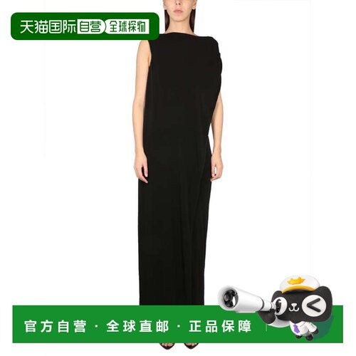 自营alberta ferrettiSustainable Organzine Dress - black 美国