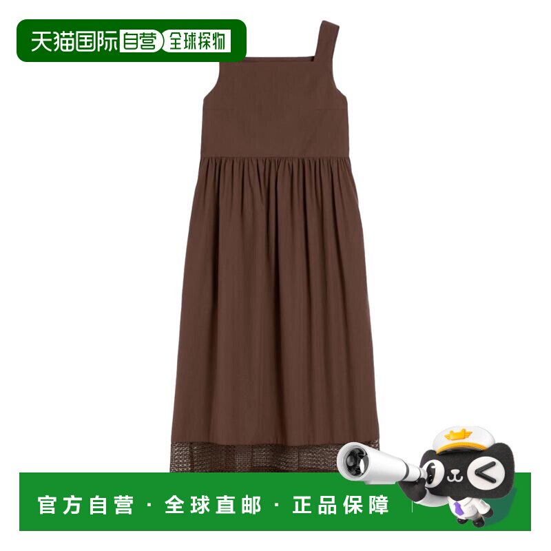 自营max mara巧克力棕色Wkdgola羊毛连衣裙-黑色 美国奥莱直发