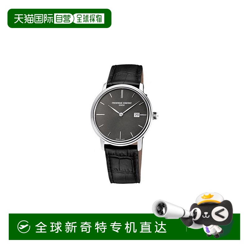自营 Frederique Constant Slim Line男士手表-黑色 【美国奥莱】