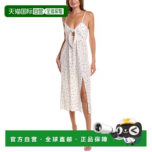 自营saltwater luxeSalwater Luxe领带紧身中长款连衣裙-白色 美