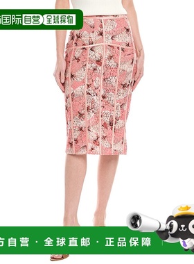 自营 Elisabetta Franchi蕾丝裙-粉红色 美国奥莱直发包臀裙中裙