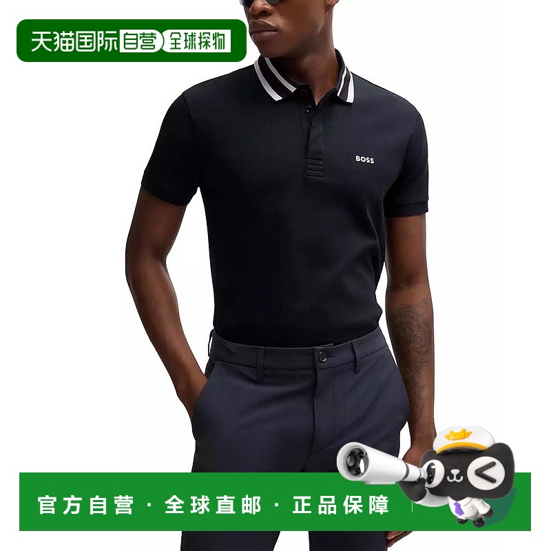 1h可退 【美国直邮】Hugo Boss 男士徽标细节 Polo 衫 男装 Polo