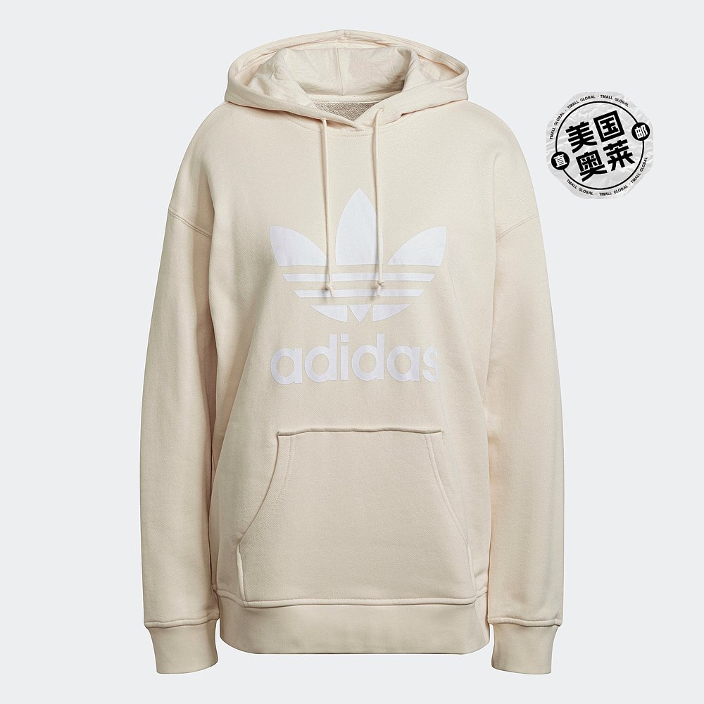 Adidas/阿迪达斯 女士Adicolor 三叶草连帽衫 【美国奥莱】直发