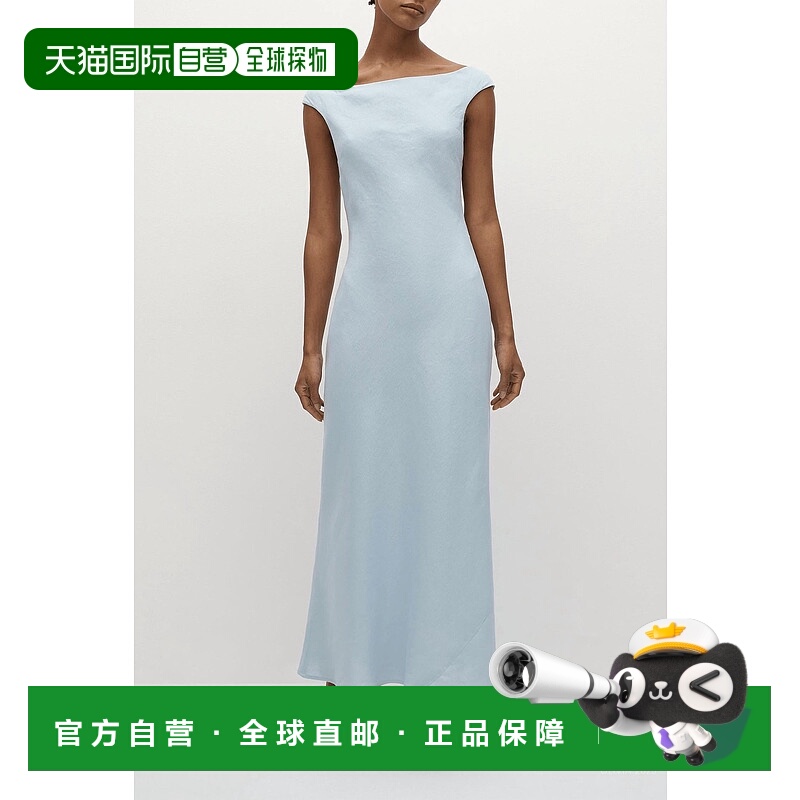 自营faithfull the brandIlride Midi天蓝连衣裙-天蓝 美国奥莱直