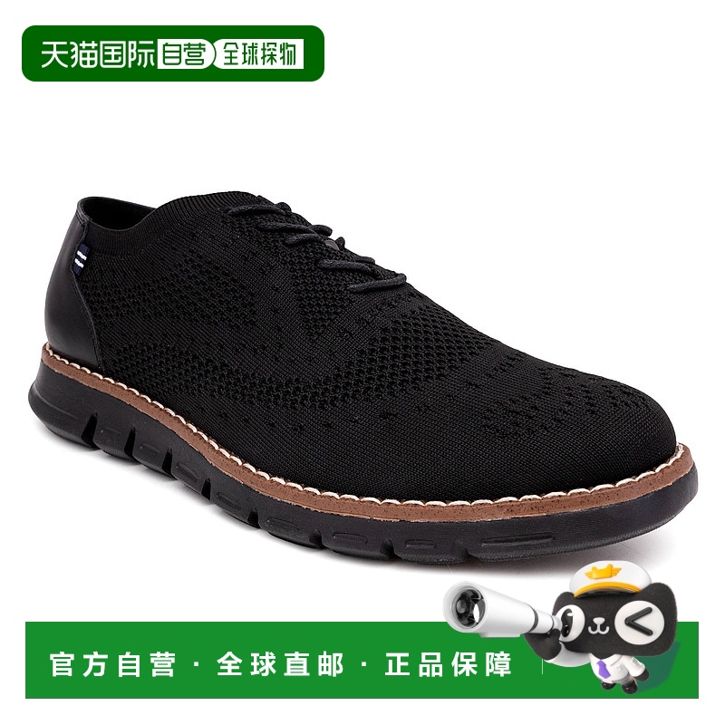 自营 Nautica 男士混合材质系带鞋 - 黑色麻花毛衣 美国奥莱直发