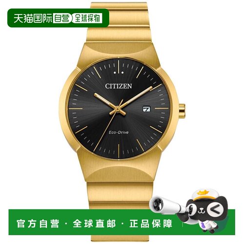 1h可退 【美国直邮】Citizen|Eco-Drive 女士 Axiom 金色不锈钢表