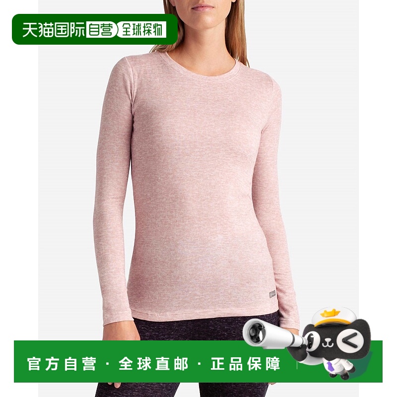 自营 danskin2件套长袖Hacci圆领叠层上衣，甜露麻多色-甜露麻多