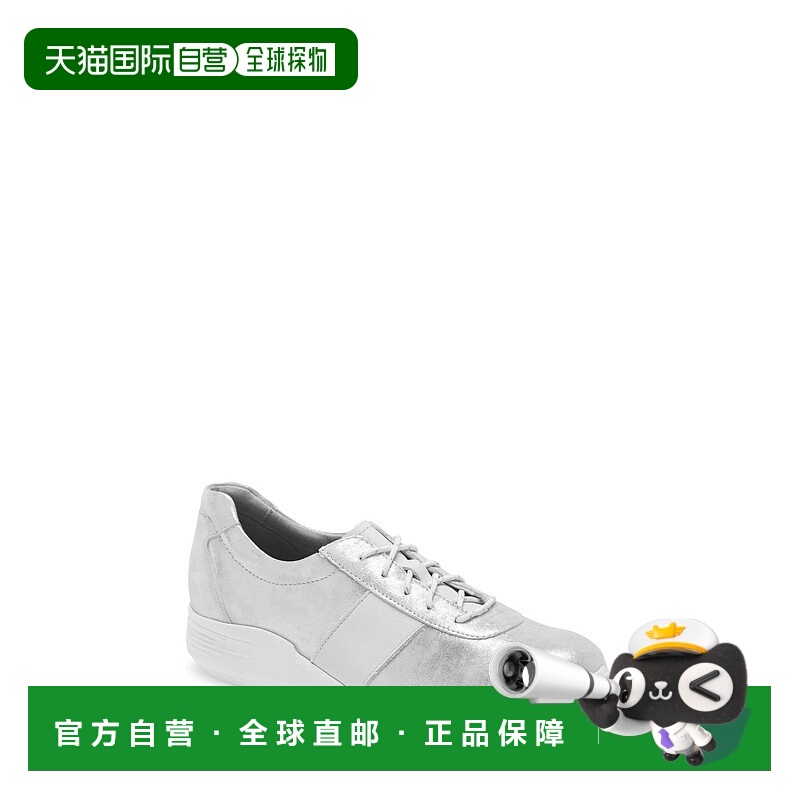 自营munroWomen's Leslie Sneaker In Silver - silver 美国奥莱