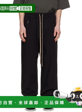 1h可退 香港直邮潮奢 essentials fear of god 男士 黑色运动裤 F