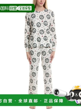 自营PJ Salvage 2pc Joy World Pajama Set - white 美国奥莱直发