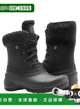 自营 The North Face Shellista翻折灰色/黑色女式靴子A3RQY-5RM-