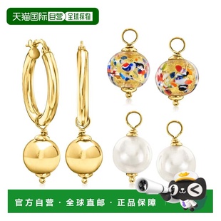 自营Ross-Simons Italian 18kt Gold Over Sterling Jewelry Set: