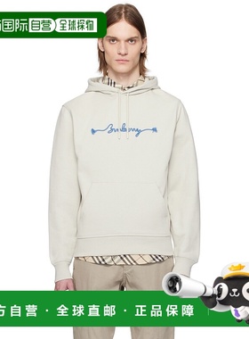 1h可退 香港直邮潮奢 Burberry 巴宝莉 男士 米色 Knot Logo Cott