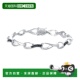 jewels0.35 克拉黑色钻石手链 .925 自营vir 纯银配铑无限 银