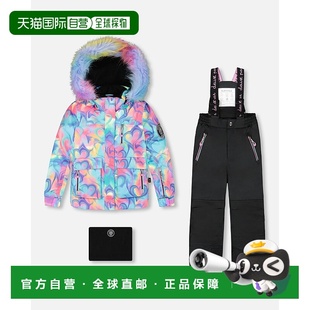 自营deux par deuxTwo-Piece Play Snowsuit Black with Multicol