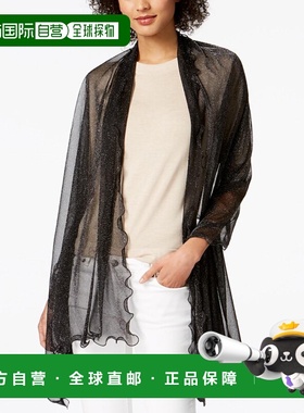 【美国直邮】INC International Concepts 荷叶边金属晚装披肩