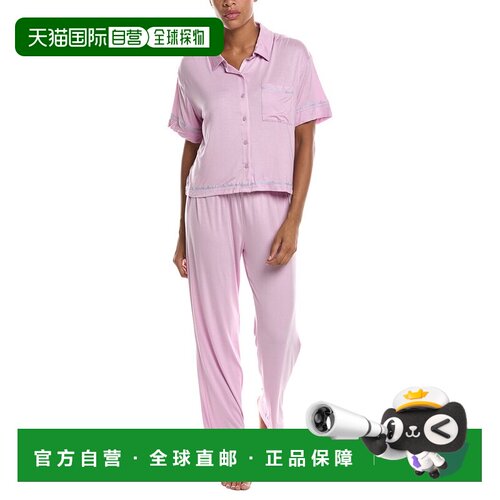 自营honeydew蜜露2pc Sweet Solstice短袖睡衣套装-粉红色 美国奥