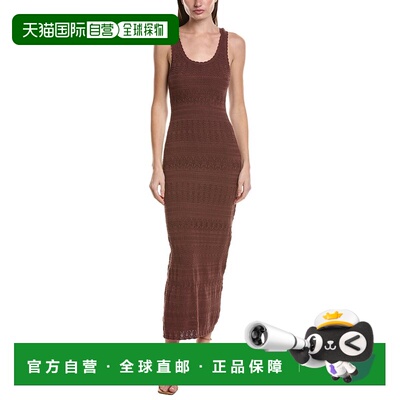 自营Saltwater Luxe Pointelle Maxi Tank Dress - brown 美国奥