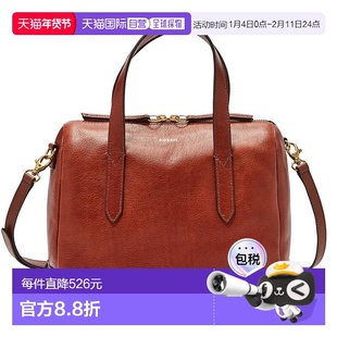 1h可退 【美国直邮】fossil 女士 手提包化石真皮托特包斜挎包